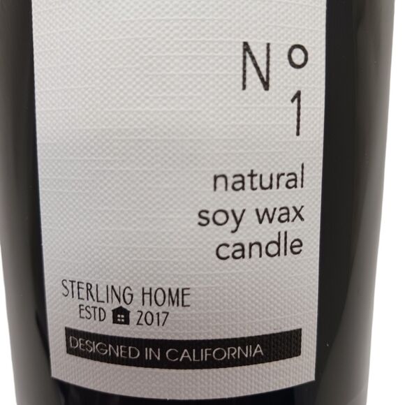 BOLD No. 1 Candle Natural SOY Wax Hand Poured BLACK Glass Masculine Luxury Scent - Picture 3 of 11